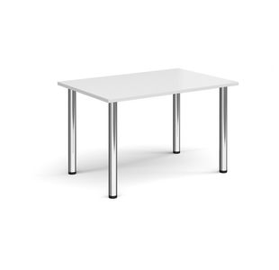 Rectangular radial leg meeting table