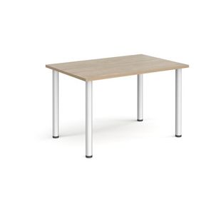 Rectangular radial leg meeting table