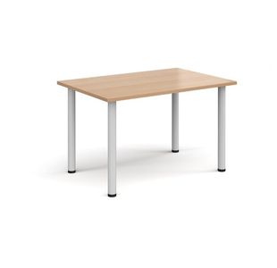 Rectangular radial leg meeting table