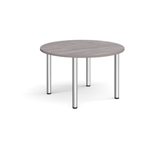 Circular radial leg meeting table