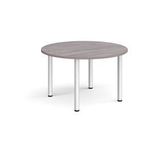 Circular radial leg meeting table