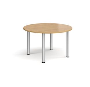 Circular radial leg meeting table