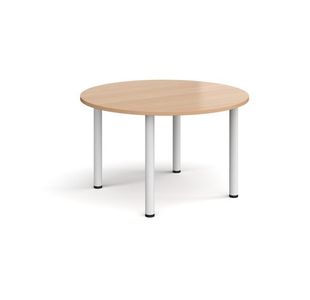 Circular radial leg meeting table