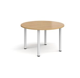 Circular radial leg meeting table