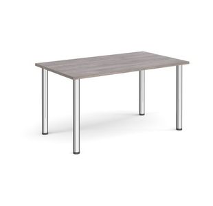 Rectangular radial leg meeting table