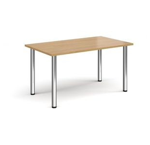 Rectangular radial leg meeting table