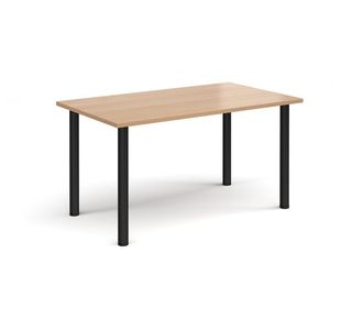 Rectangular radial leg meeting table