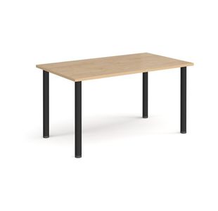 Rectangular radial leg meeting table