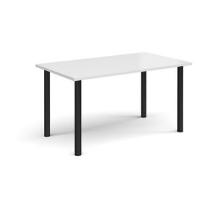 Rectangular radial leg meeting table