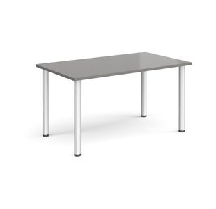 Rectangular radial leg meeting table