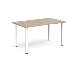 Rectangular radial leg meeting table