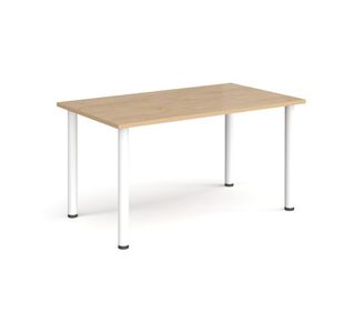 Rectangular radial leg meeting table