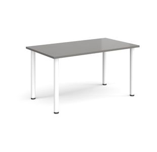 Rectangular radial leg meeting table