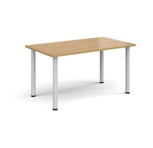 Rectangular radial leg meeting table