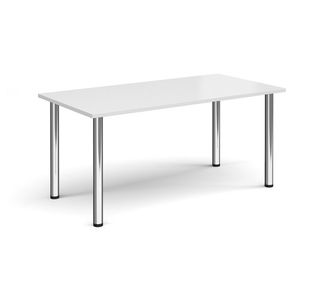 Rectangular radial leg meeting table