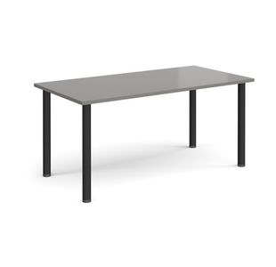 Rectangular radial leg meeting table