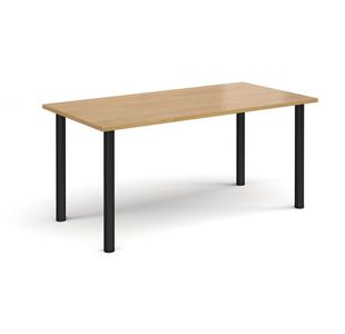 Rectangular radial leg meeting table