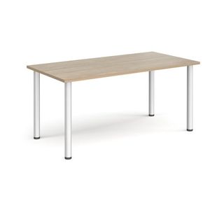 Rectangular radial leg meeting table