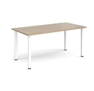 Rectangular radial leg meeting table