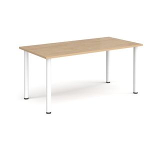 Rectangular radial leg meeting table