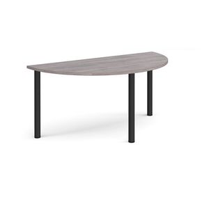 Semi circular radial leg meeting table