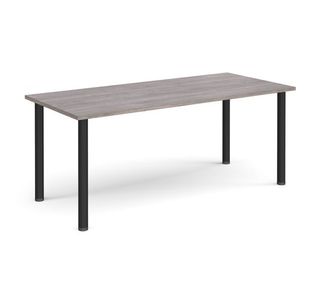 Rectangular radial leg meeting table