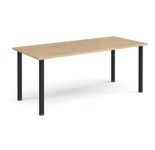 Rectangular radial leg meeting table