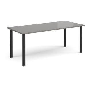 Rectangular radial leg meeting table