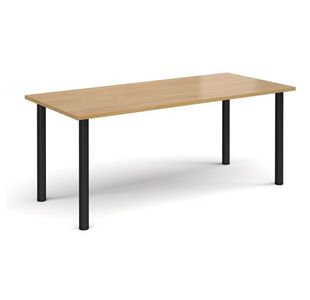 Rectangular radial leg meeting table