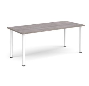 Rectangular radial leg meeting table