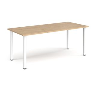 Rectangular radial leg meeting table