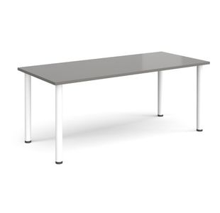 Rectangular radial leg meeting table