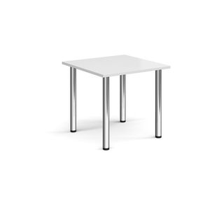 Rectangular radial leg meeting table