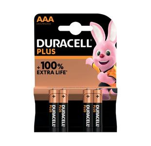 Duracell Plus Aaa Battery Pk4