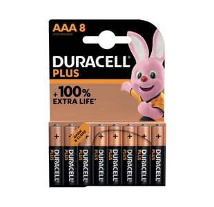 Duracell Plus Aaa Battery (Pack Of 8)