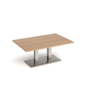 Eros rect coffee table twin uprights