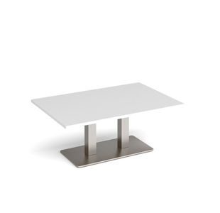 Eros rect coffee table twin uprights