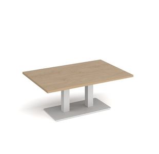 Eros rect coffee table twin uprights