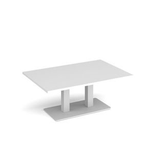 Eros rect coffee table twin uprights