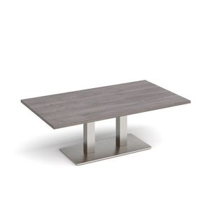 Eros rect coffee table twin uprights