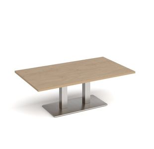 Eros rect coffee table twin uprights