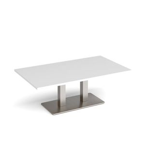 Eros rect coffee table twin uprights