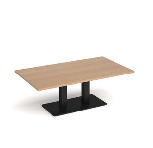 Eros rect coffee table twin uprights