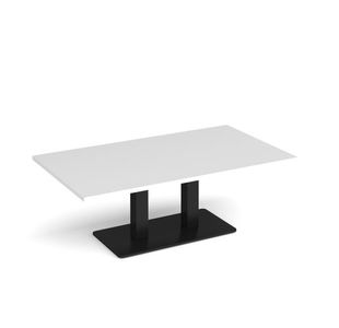 Eros rect coffee table twin uprights