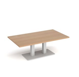 Eros rect coffee table twin uprights