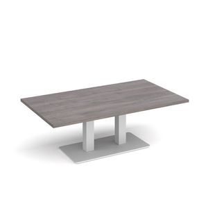 Eros rect coffee table twin uprights