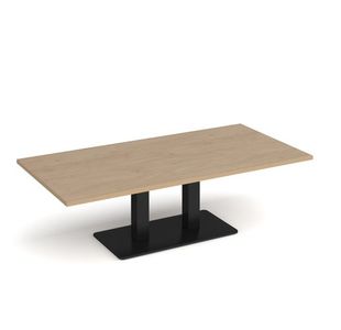 Eros rect coffee table twin uprights