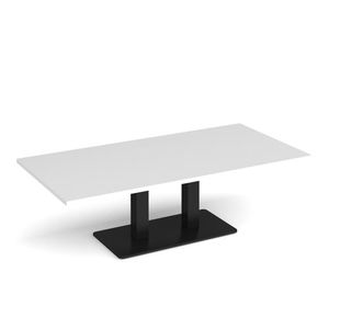 Eros rect coffee table twin uprights