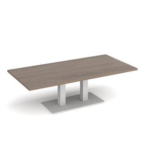 Eros rect coffee table twin uprights