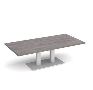 Eros rect coffee table twin uprights